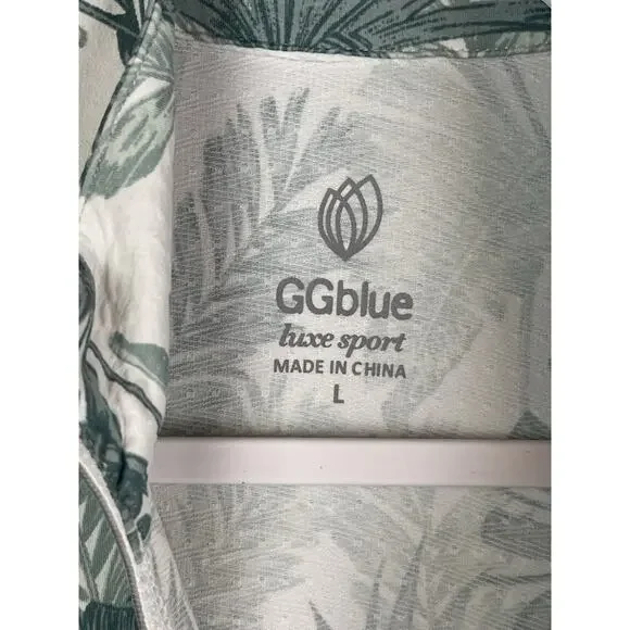 GGBLUE Hixe Sports Golf Set Top L & Skirt M White and Green Bay Leaf's - Picture 16 of 16